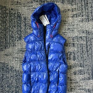 Shiny Blue Puffer Vest